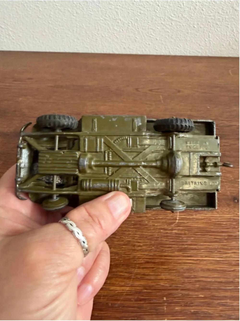 Vintage Britains Ltd Military Truck Diecast Toy Made in England Army Transport w